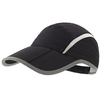 Foldable Mesh Sports Cap Reflective Stripe Breathable Sun Protection