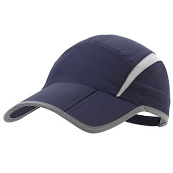 Foldable Mesh Sports Cap Reflective Stripe Breathable Sun Protection