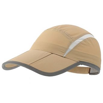 Foldable Mesh Sports Cap Reflective Stripe Breathable Sun Protection
