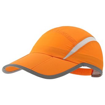 Foldable Mesh Sports Cap Reflective Stripe Breathable Sun Protection