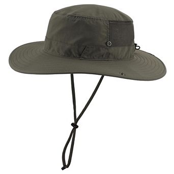 Men's UPF 50+ Wide Brim Boonie Hat Fishing Hiking Safari Outdoor Adjustable