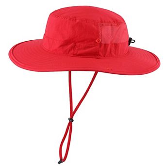 Men's UPF 50+ Wide Brim Boonie Hat Fishing Hiking Safari Outdoor Adjustable