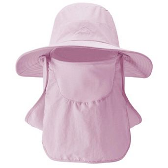 Fishing Hat UV Sun Protection Wide Brim Face Cover Neck Flap Outdoor Men Women