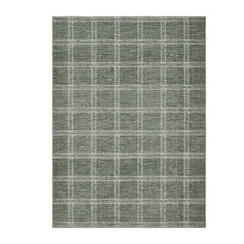Area Rug, Machine Washable Rug, Geometric Plaid Print Floor Mats, for Living Room
