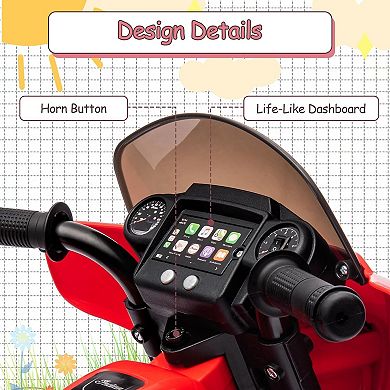 Kids Battery Powe Ride On Car with Remote Control & LED Lights