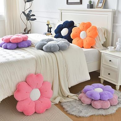 15" Flower Shaped Pillow Cute Daisy Throw Pillows
