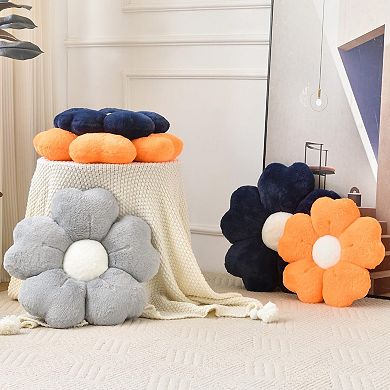 15" Flower Shaped Pillow Cute Daisy Throw Pillows