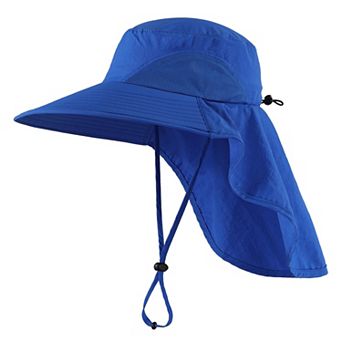 Outdoor UPF50+ Sun Hat Wide Brim Mesh Fishing Neck Flap