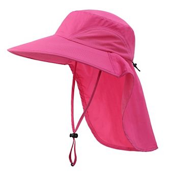Outdoor UPF50+ Sun Hat Wide Brim Mesh Fishing Neck Flap