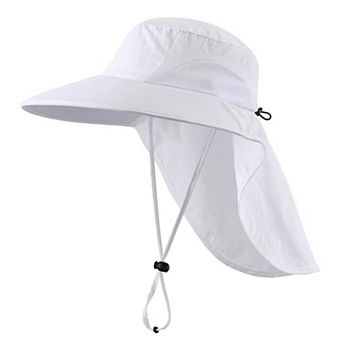 Outdoor UPF50+ Sun Hat Wide Brim Mesh Fishing Neck Flap