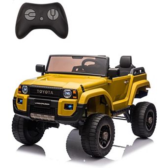 24V Kids Ride On Dump Truck, Auto Lift Bed, Shovel, LED Lights