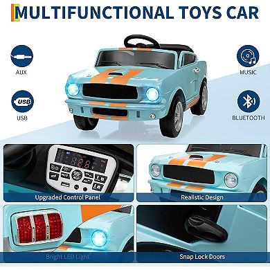 12V Ride On Truck for Kids, Remote Control, EVA Tires, Music & Lights