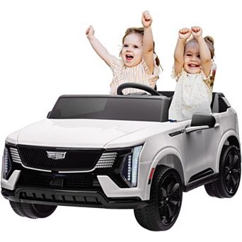 24V 2-Seater Ride On Car for Kids, 400W Electric UTV with RC, Suspension, Music
