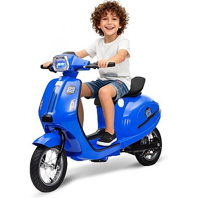 24V 350W Kids Electric Motorcycle, Dual Drive Modes, Twist Throttle, LED Light
