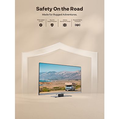 SYLVOX 12V QLED TV with DVD Player Built-in FHD 1080P Bezel Less Design