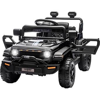 12V Electric Ride On Truck for Kids, Parent Remote, LED Lights, Music, Outdoor Fun