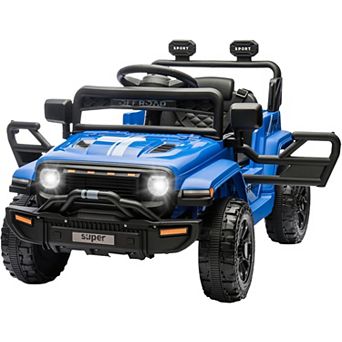 12V Electric Ride On Truck for Kids, Parent Remote, LED Lights, Music, Outdoor Fun