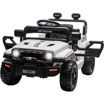 12V Electric Ride On Truck for Kids, Parent Remote, LED Lights, Music, Outdoor Fun