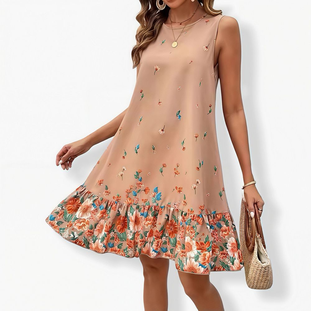 long white maxi dresses with long sleeve Modest Summer Dress - FARES - - Textured Fabric Alissa Tiered Maxi Dress This garment fits true Color:Mist Multi Floral fathers-day