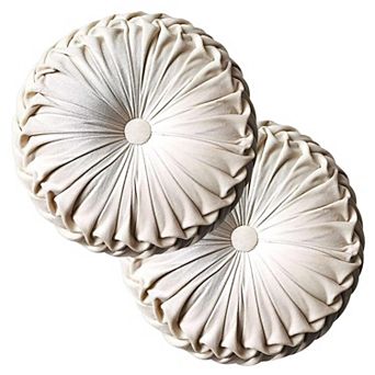 Plush Round Cushion Adorable Sofa and Bed Decor