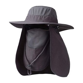Fishing Hat UPF 50+ Sun Cap Neck Flap Outdoor Men Women