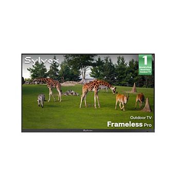 SYLVOX Outdoor TV Full Sun 4K Google TV IP56 Waterproof Ultra-Narrow Bezel