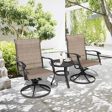Outdoor 3-Piece Iron Bistro Set