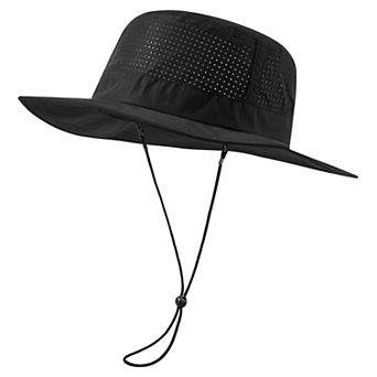 UPF 50+ Bucket Sun Hat Perforated Mesh Adjustable Breathable Lightweight Outdoor Men Women