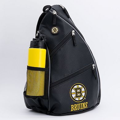 Boston Bruins Faux Leather Backpack