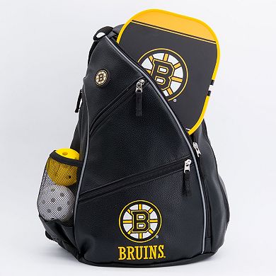 Boston Bruins Faux Leather Backpack