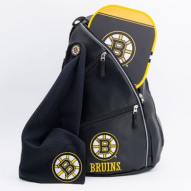 Boston Bruins Faux Leather Backpack