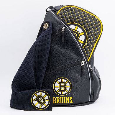 Boston Bruins Faux Leather Backpack