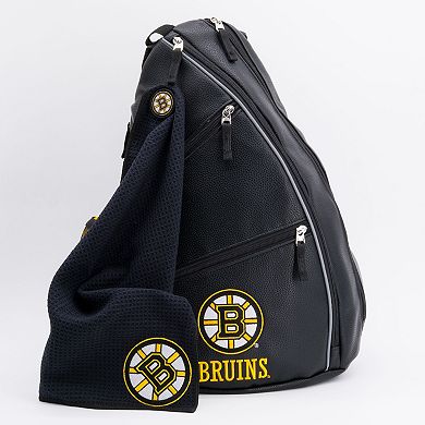 Boston Bruins Faux Leather Backpack