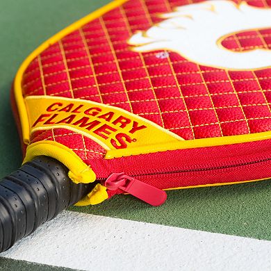 NHL Calgary Flames Quilted Pickleball Paddle Cover