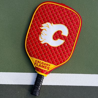 NHL Calgary Flames Quilted Pickleball Paddle Cover