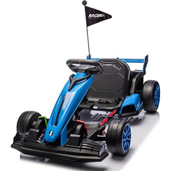 24V Kids Drift Go Kart, Adjustable Seat, 7.5 MPH, 400W Motor, Fwd/Rev , Ages 610