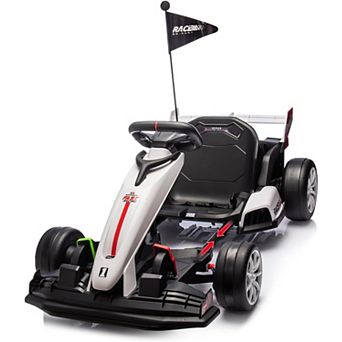 24V Kids Drift Go Kart, Adjustable Seat, 7.5 MPH, 400W Motor, Fwd/Rev , Ages 610