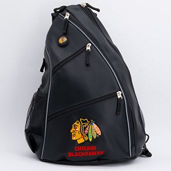 NHL Chicago Blackhawks Faux Leather Backpack