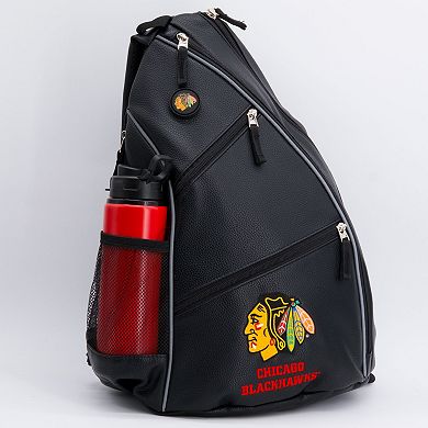 NHL Chicago Blackhawks Faux Leather Backpack