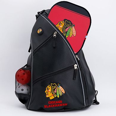 NHL Chicago Blackhawks Faux Leather Backpack