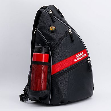 NHL Chicago Blackhawks Faux Leather Backpack