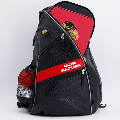 NHL Chicago Blackhawks Faux Leather Backpack