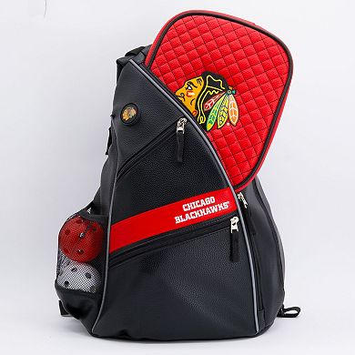 NHL Chicago Blackhawks Faux Leather Backpack