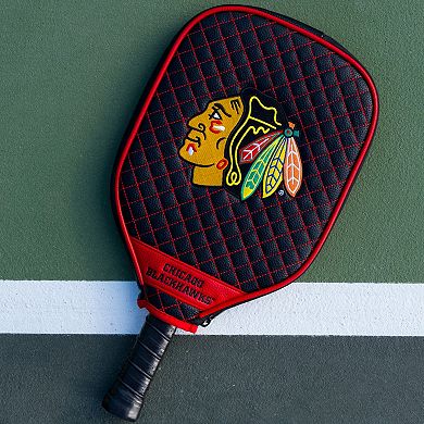 NHL Chicago Blackhawks Quilted Pickleball Paddle Cover
