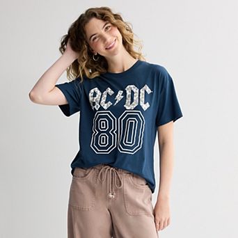 Juniors' AC/DC Varsity 80 Graphic Tee