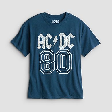 Juniors' AC/DC Varsity 80 Graphic Tee