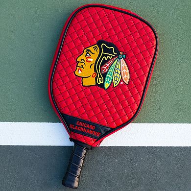 NHL Chicago Blackhawks Quilted Pickleball Paddle Cover