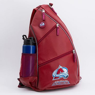 Colorado Avalanche Faux Leather Backpack