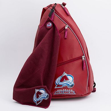 Colorado Avalanche Faux Leather Backpack