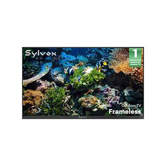 SYLVOX Outdoor TV 4K Google TV Ultra-Narrow Bezel 1000nits IP56 Waterproof Frameless Series
